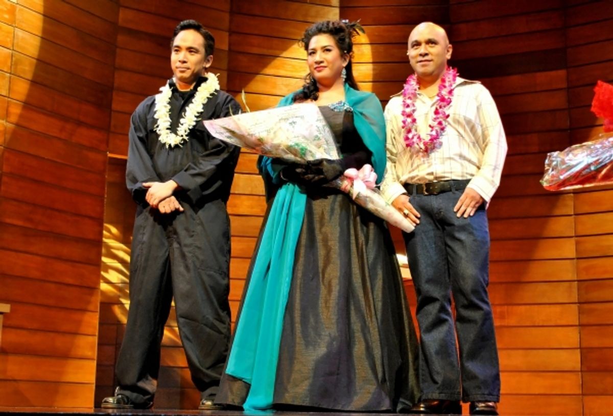 Chino Veguillas, Ana Feleo, Juan Alberto Gaerlan at 